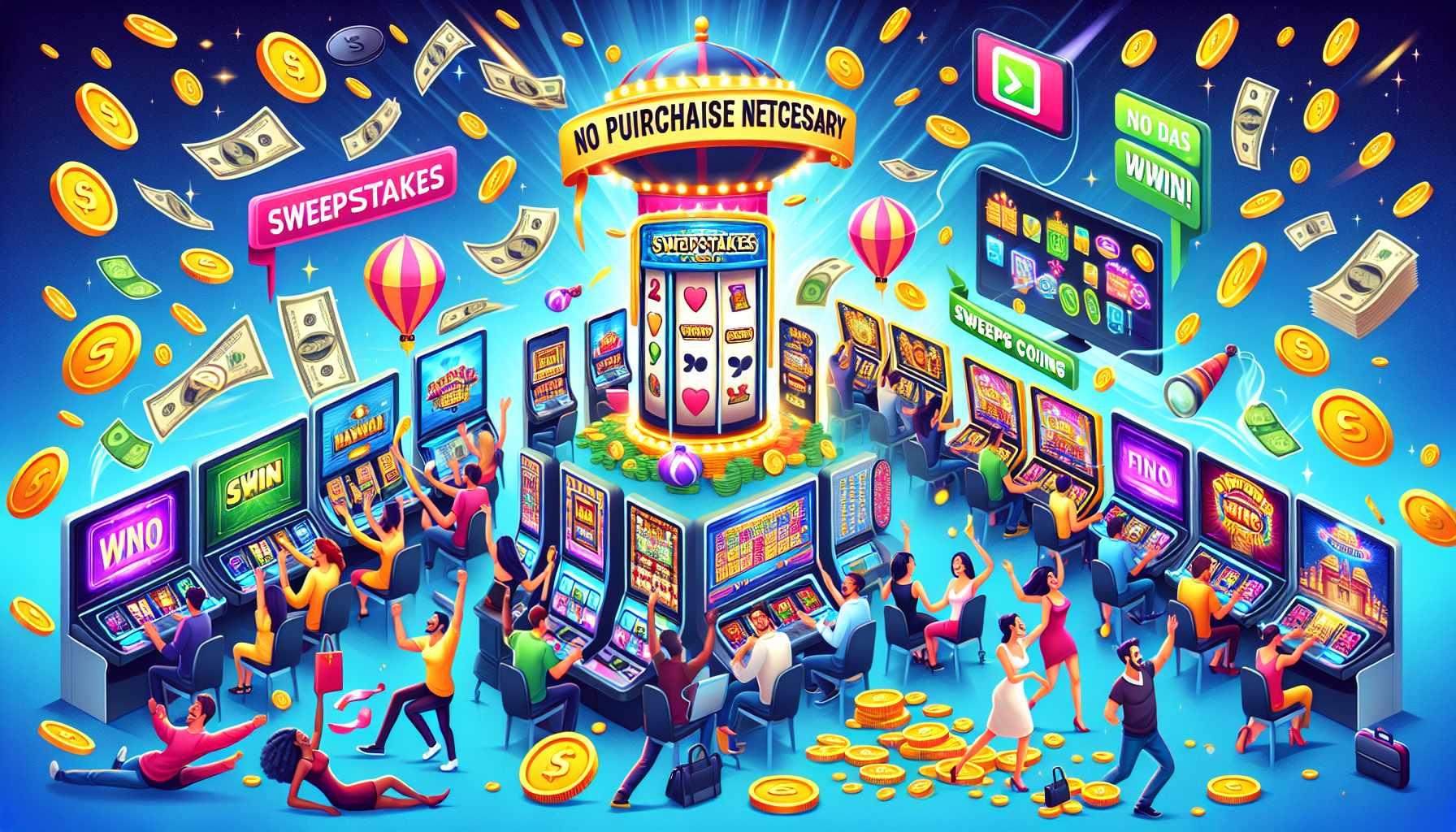 How to get no-purchase necessary sweeps coins and play for real prizes